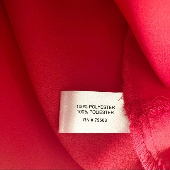 Rachel + Zoe Red wrap front blouse sz large‎ - Picture 5 of 6